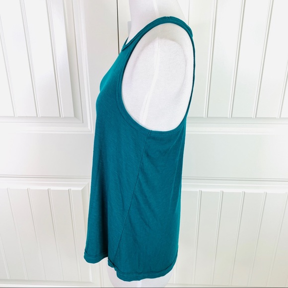 Free People Long Beach Ribbed Knit Tank Top Tunic - Picture 4 of 6